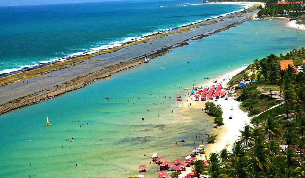 Praia cristalina de Porto de Galinhas, Pernambuco